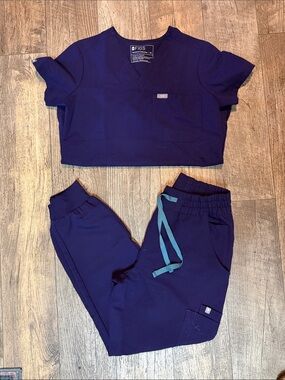 FIGS Purple Jam Two Piece Set